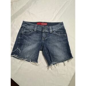 Guess Jeans Y2K Stretch Cutoff Bermuda Shorts Women’s 26 / 4 Distressed Denim